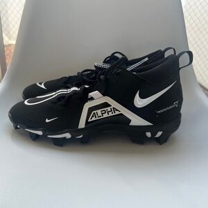 Men's Nike Alpha Menace Pro 3 Football Cleats Size 9.5 Black White